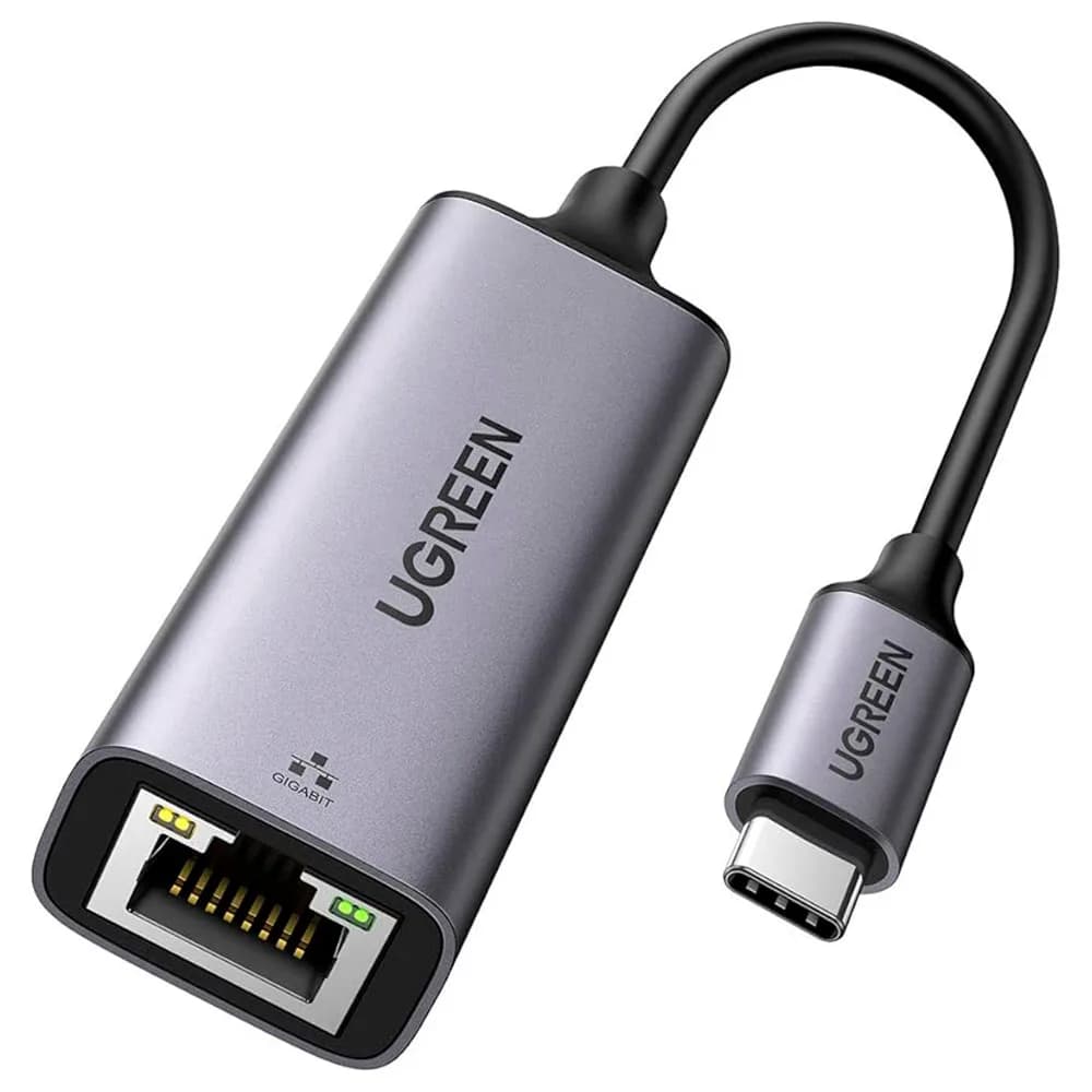 Adaptador USB Ugreen USB-C 3.1 para RJ45 Giga Cinza - CM199