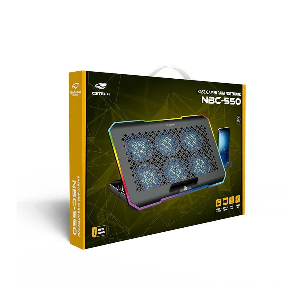 BASE PARA NOTEBOOK C3TECH GAMER 15,6" NBC-550BK