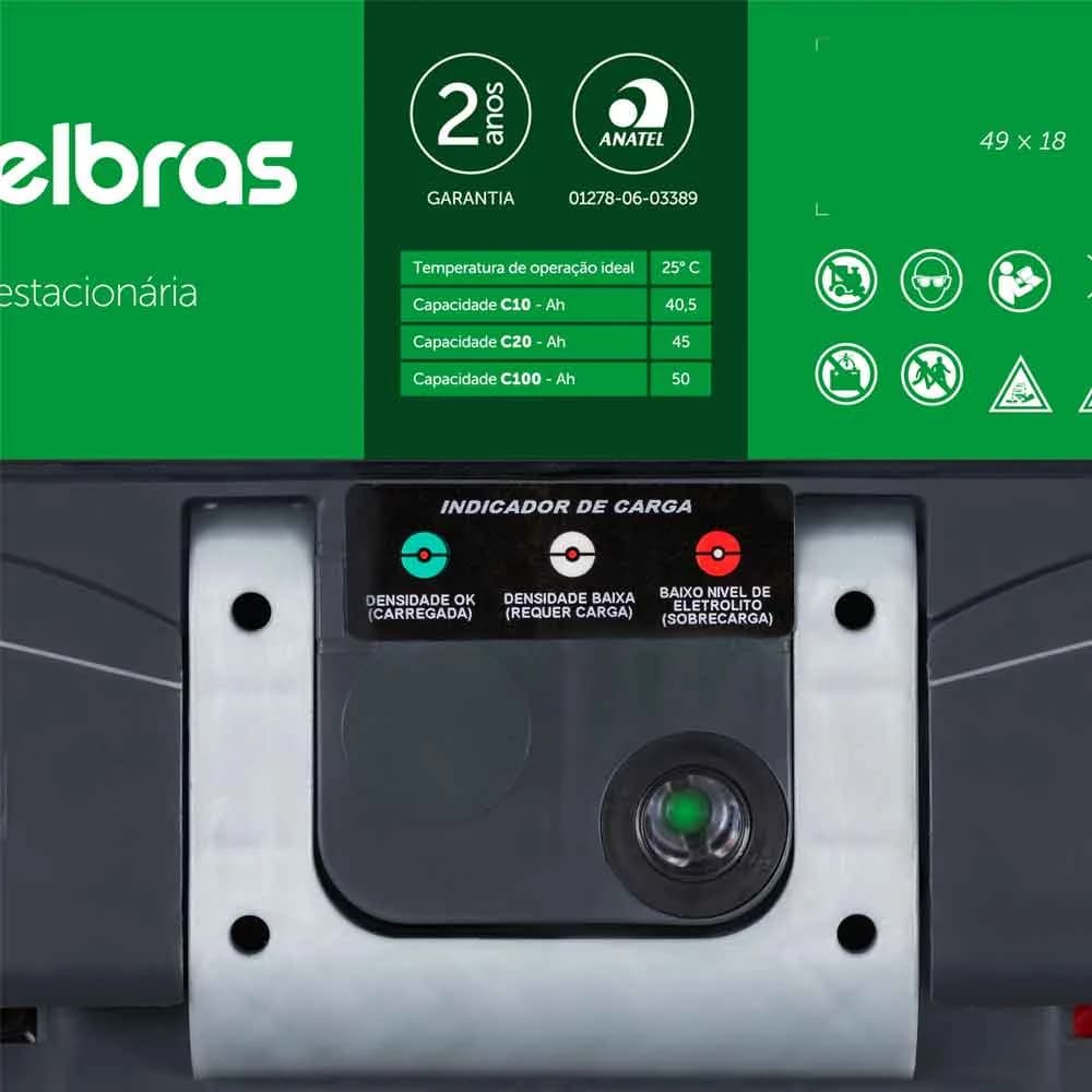 BATERIA ESTACIONARIA INTELBRAS PB-ACIDO 12V 45AH EB 1245 - 4860006