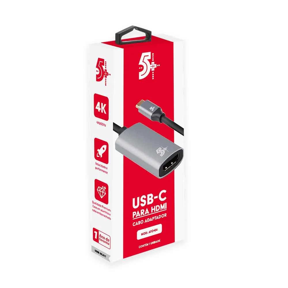 CABO ADAPTADOR USB C PARA HDMI 4K 60HZ FEMEA - 018-7455