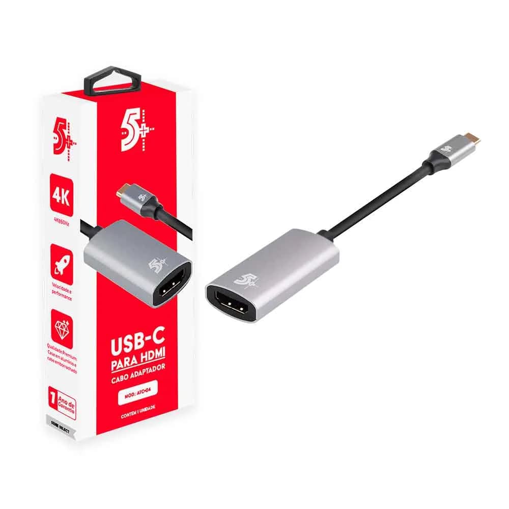 CABO ADAPTADOR USB C PARA HDMI 4K 60HZ FEMEA - 018-7455