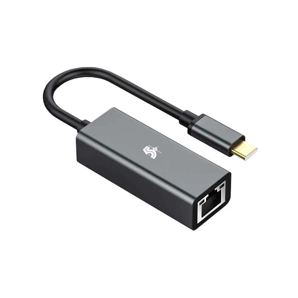 CABO ADAPTADOR USB C PARA LAN 5+ 10/100/1000MBPS - 018-7550