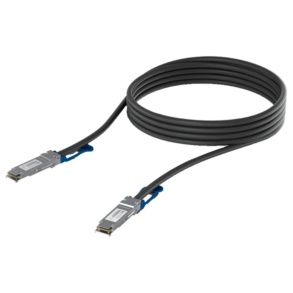 Cabo DAC Ubiquiti QSFP28 de 100 e 40 GB 3 METROS-UACC-DAC-QSFP28-3M
