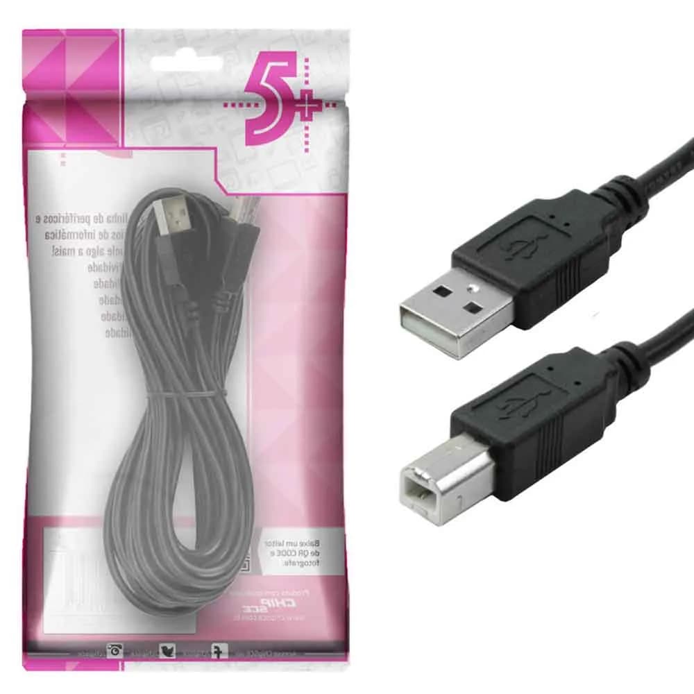 Cabo USB2.0 a Macho x B Macho 5.0M 5+ PTO