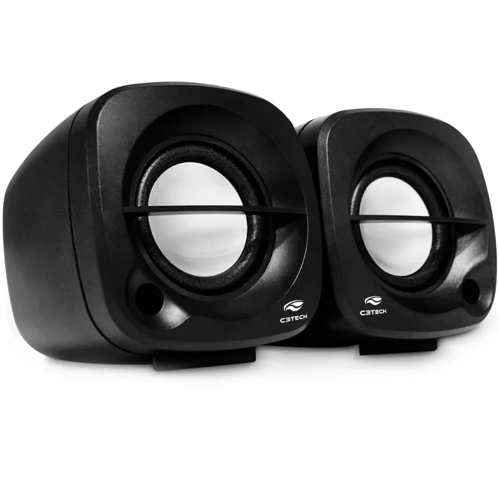 Caixa de Som C3Tech 3W USB Preto - SP-303BK