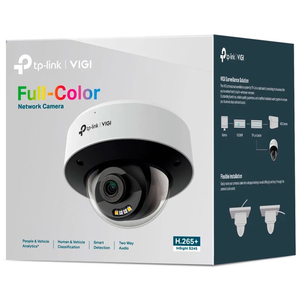 CAMERA DE REDE DOME VIGI INSIGHT S245 4MP FULL-COLOR TP-LINK