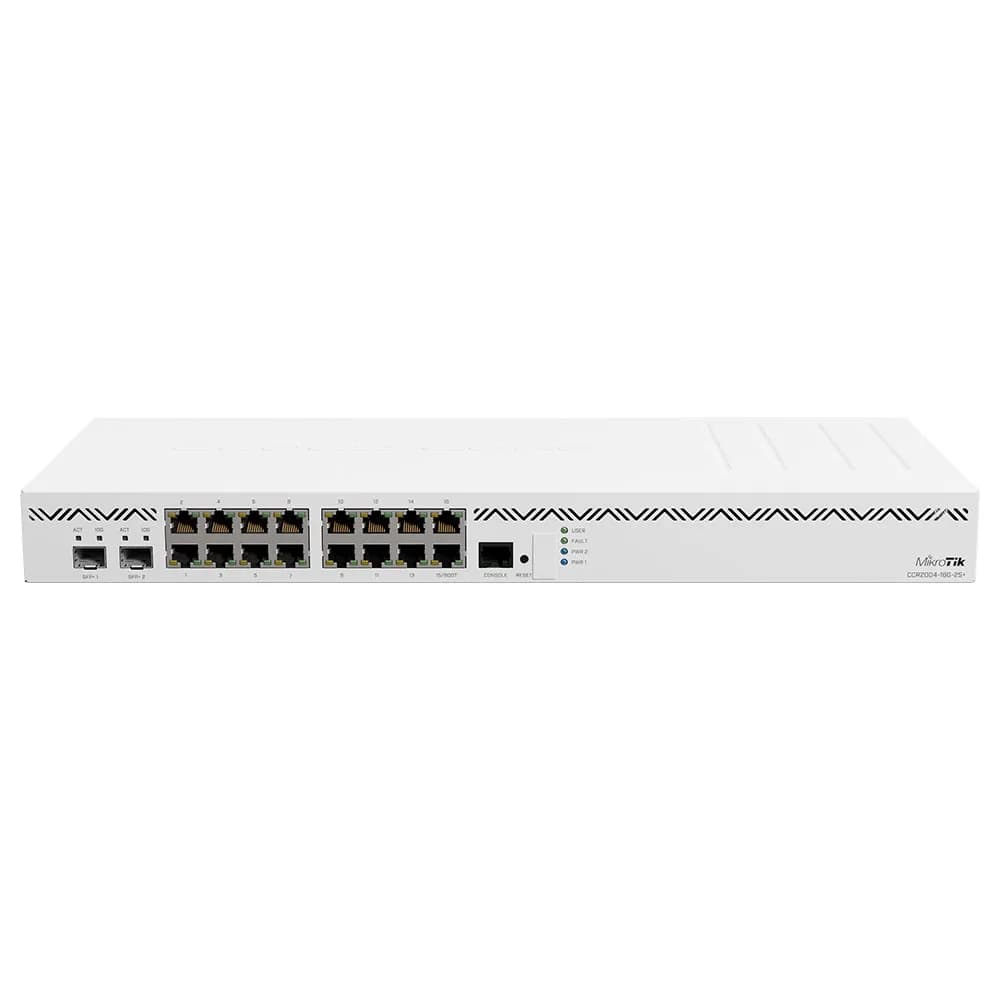 Cloud Core Router 16 Portas GE + 02 Portas SFP+ CCR2004-16G-2S+ - MikroTik