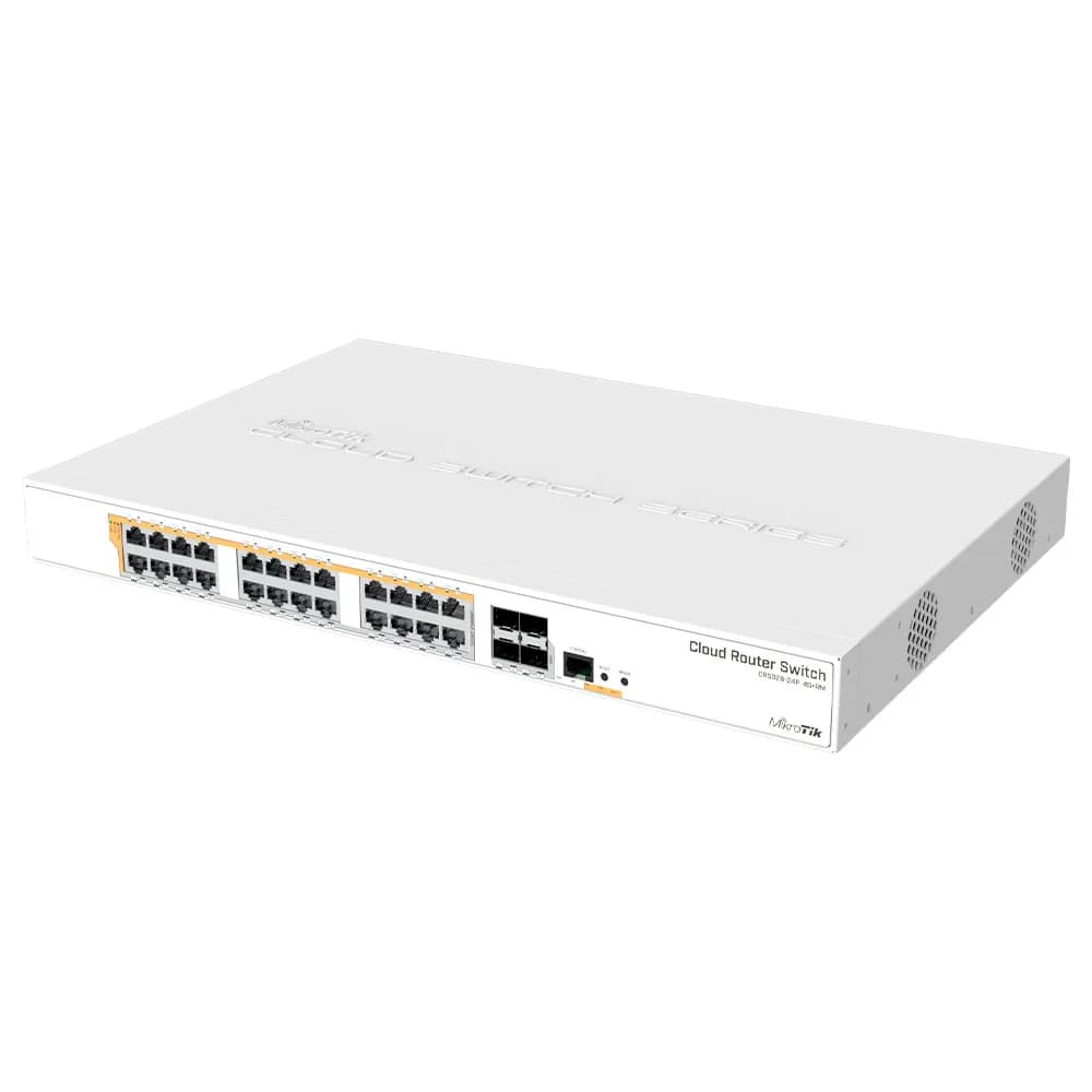 Cloud Router Switch CRS328-24P-4S+RM 24 Portas Gigabit e 4 SFP+ - MikroTik