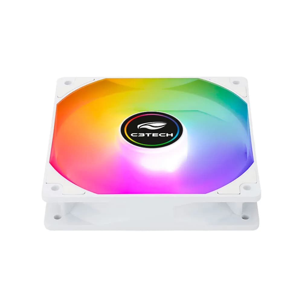 COOLER PARA GABINETE C3TECH ARGB BRANCO F9-L260WH 120MM