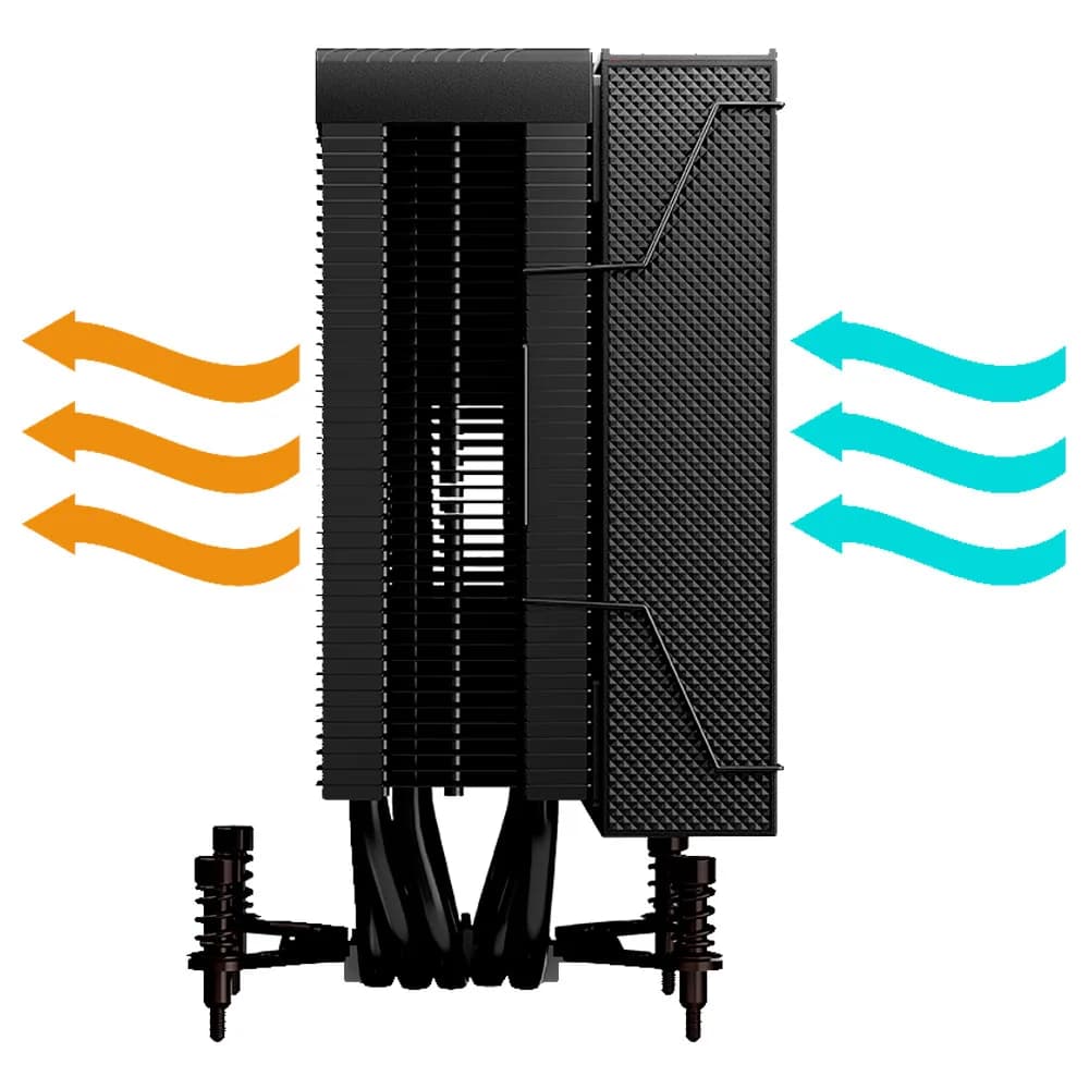 COOLER PARA PROCESSADOR AERION ARGB TITAN CPU100 PRETO
