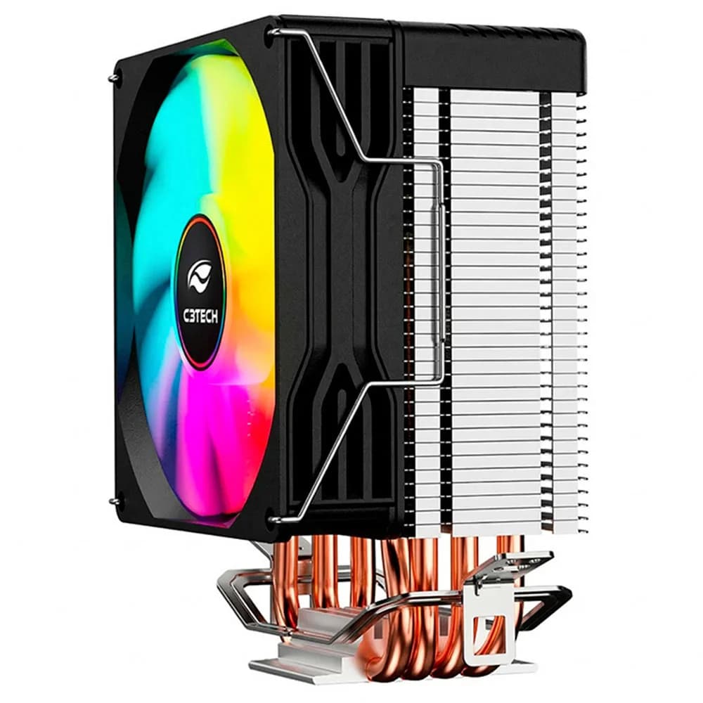 COOLER PARA PROCESSADOR C3TECH MULTICOLOR 90MM FC-L120M
