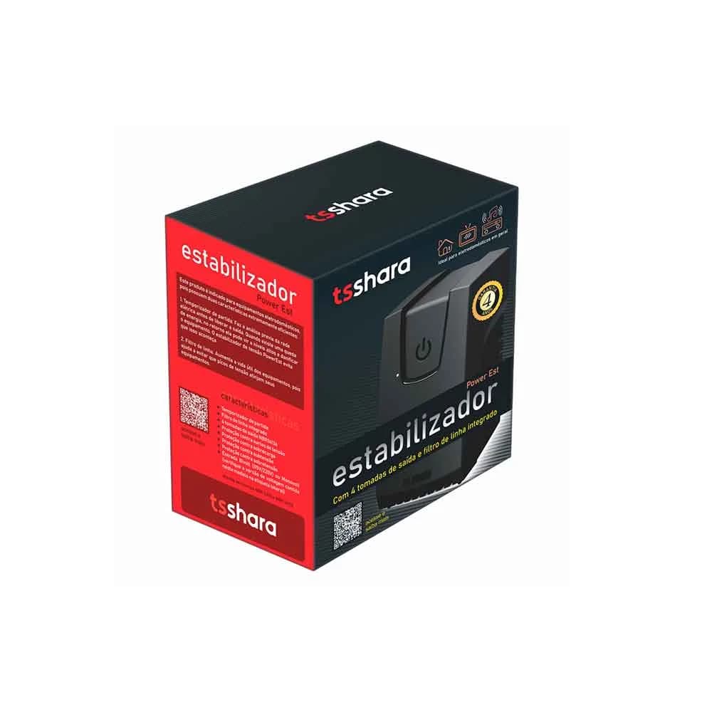 Estabilizador Ts Shara Powerest 300va Biv/115v - 9101