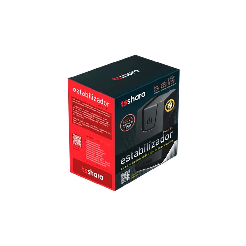 Estabilizador Ts Shara Powerest 300va Mono/115v/115v - 9100