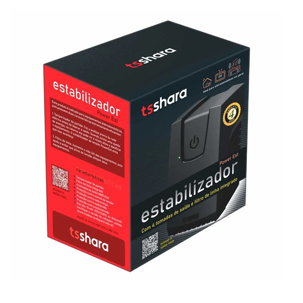 Estabilizador Ts Shara Powerest 500va Biv/115 - 9116