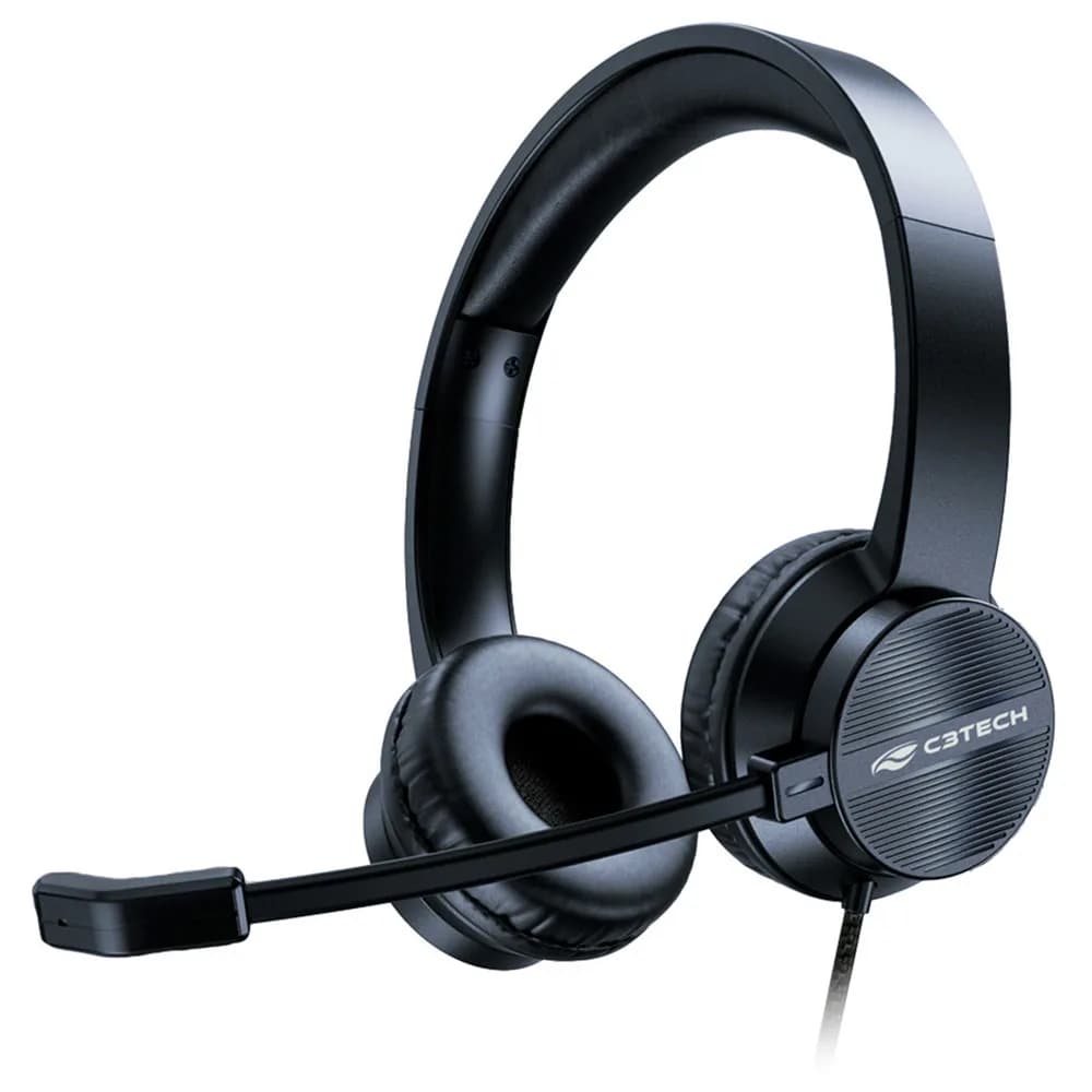 Fone de Ouvido C3Tech C/MIC USB PH-380BK