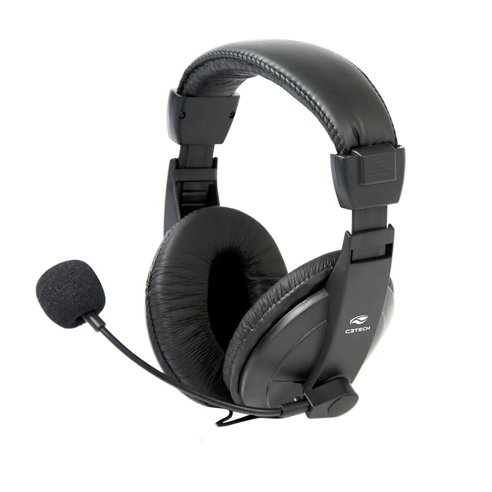 Fone de Ouvido C3Tech Voicer Comfort Preto - PH-60BK