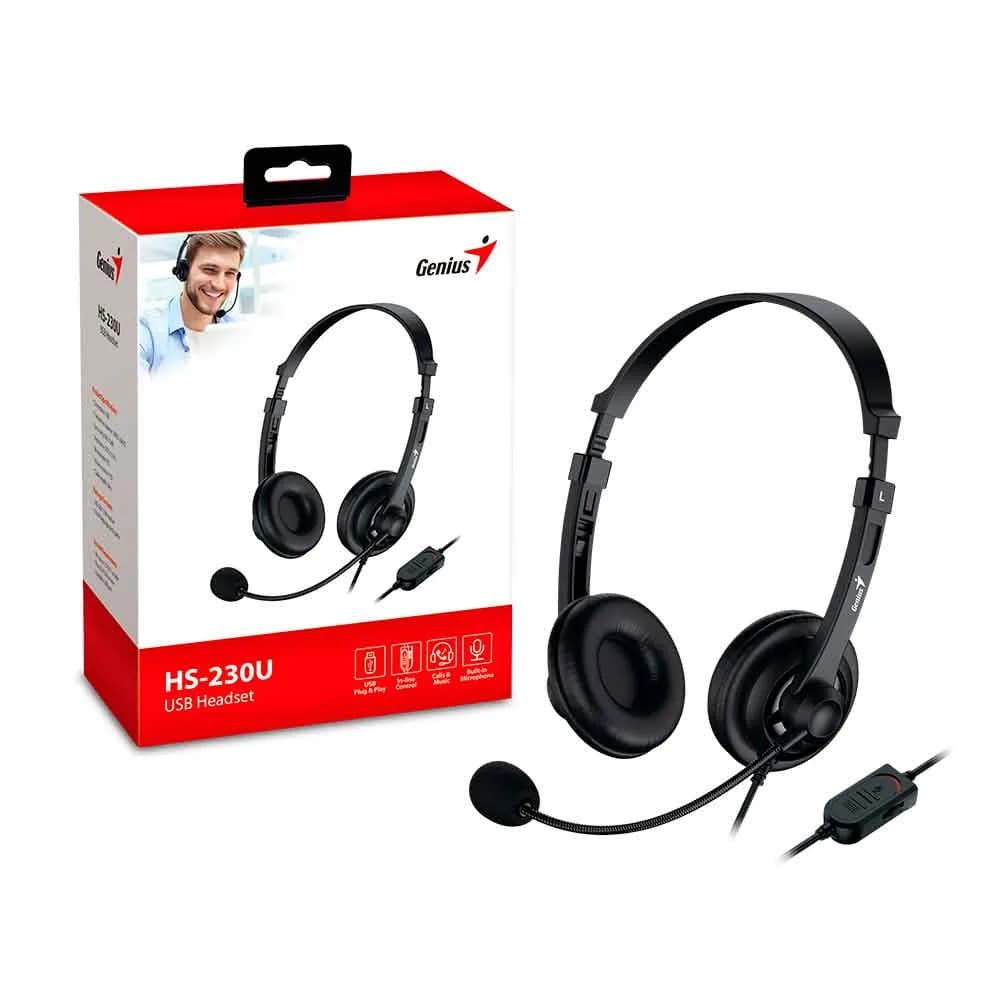 FONE DE OUVIDO MIC GENIUS HS-230U USB