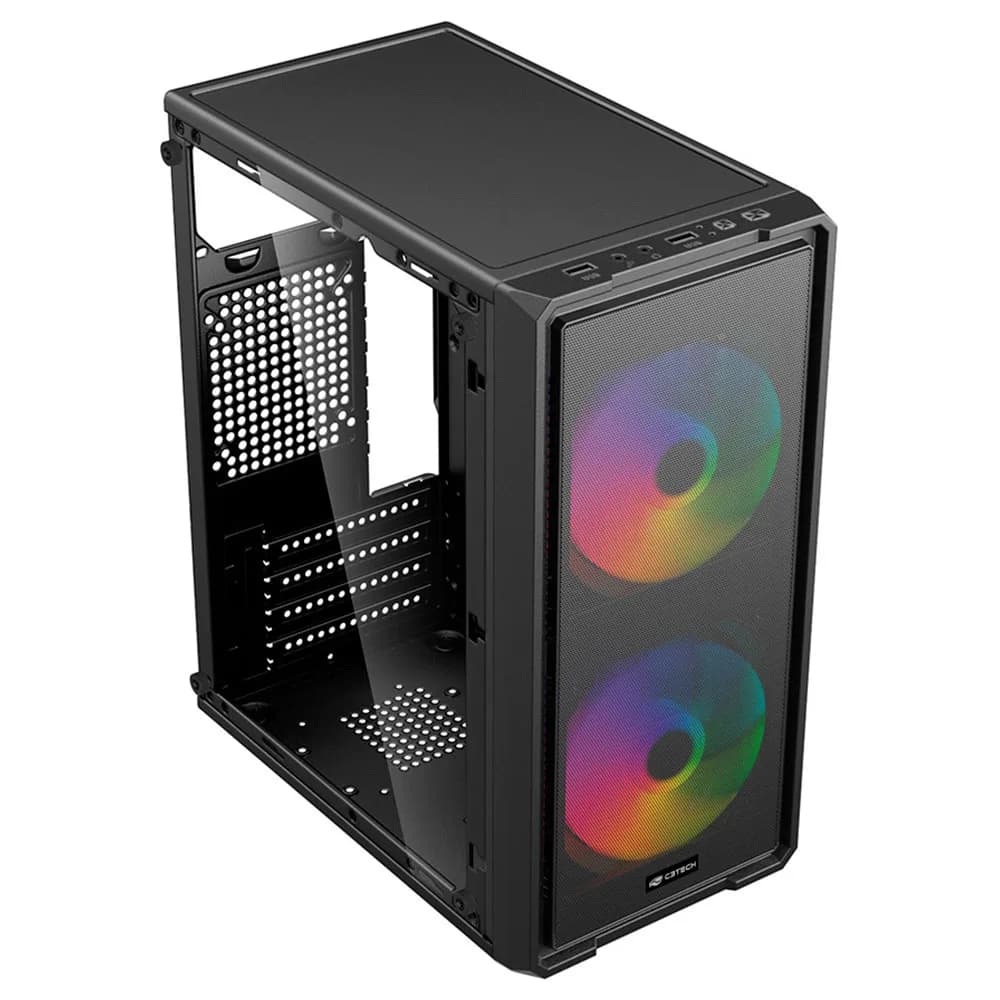 Gabinete Gamer C3Tech MT-G40BK sem Fonte Preto
