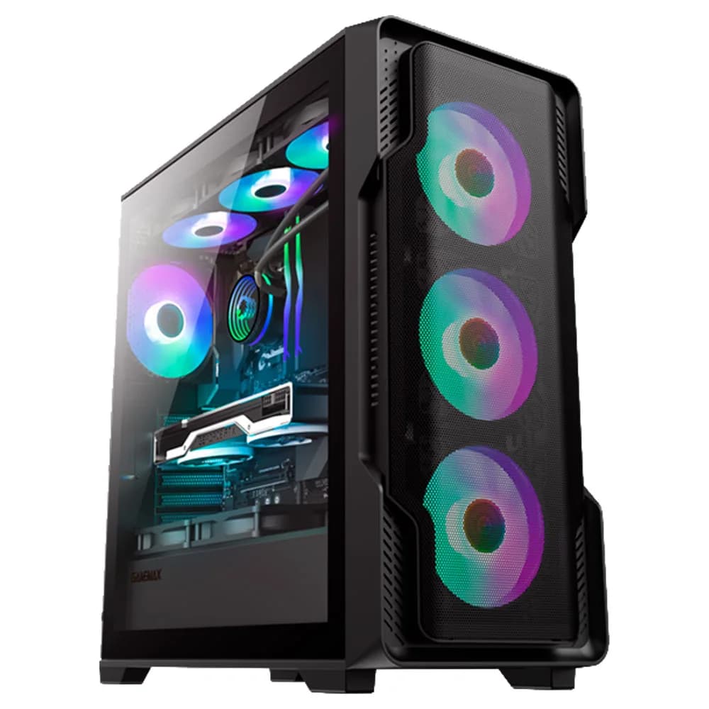GABINETE GAMER GAMEMAX SIEGE BK TOWER ATX PRETO - 010000510