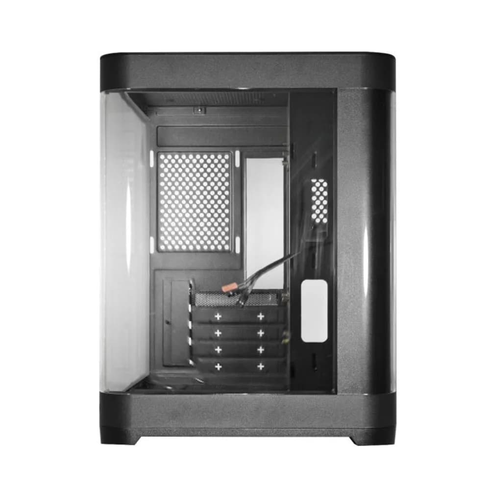 GABINETE GAMER K-MEX AQUARIO CG-01AG CURVA PRETO MICRO ATX SEM FAN