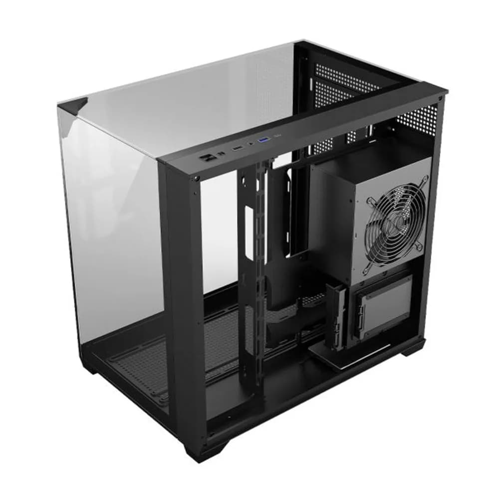 GABINETE GAMER K-MEX AQUARIO CG-01FD MEGA SHARK PRETO ATX SEM FAN