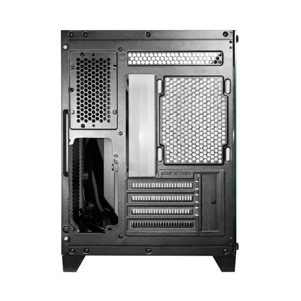 GABINETE GAMER K-MEX AQUARIO CG-0725 VISAO PRETO MICRO ATX SEM FAN