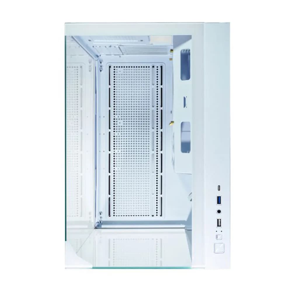 GABINETE GAMER K-MEX AQUARIO CG-W1FD MEGA SHARK BRANCO ATX SEM FAN