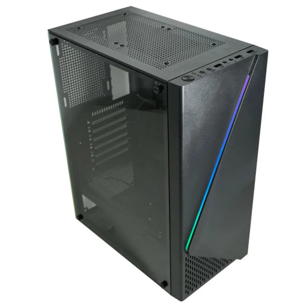 Gabinete Gamer K-Mex CG-11C5 Demon Painel LED - CG11C5RH0010B0X