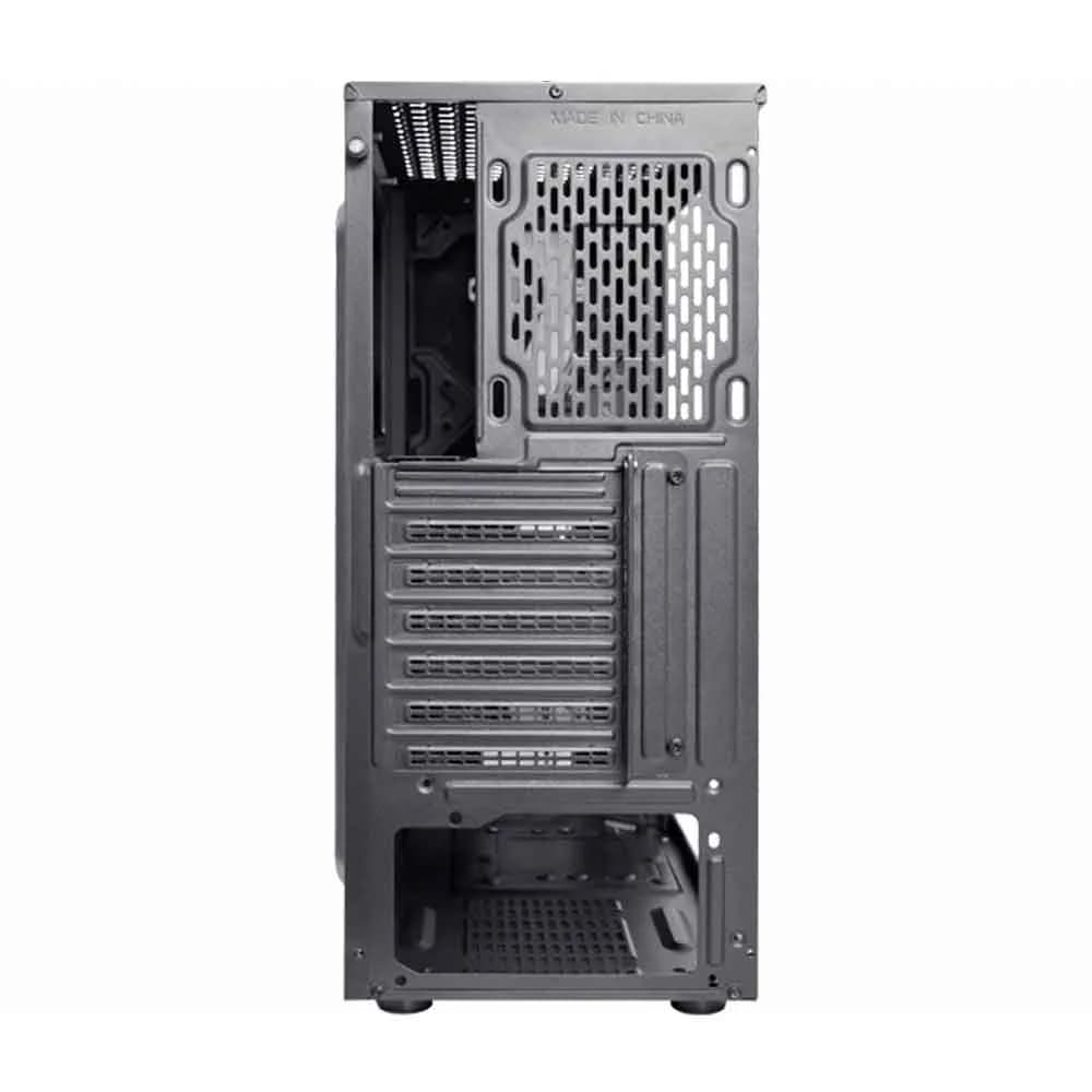 GABINETE GAMER K-MEX CG-42TP KRATOS COM PAINEL LED RGB PRETO