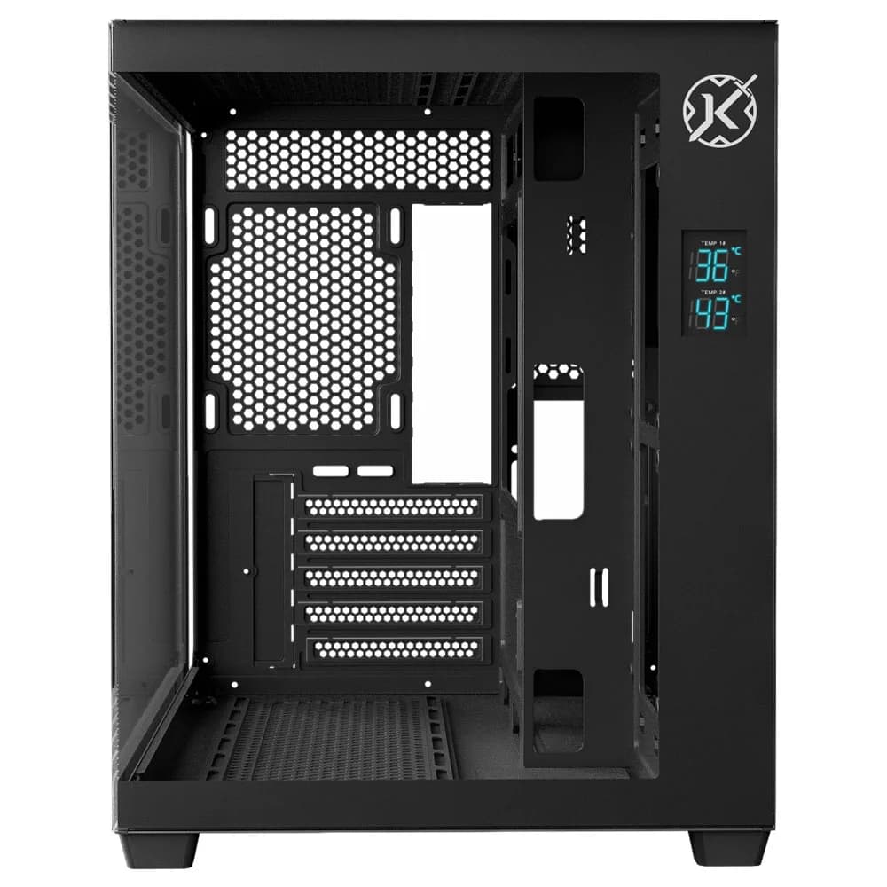 GABINETE GAMER KALKAN MIDGARD DIGITAL PRETO SEM FAN KLK00085