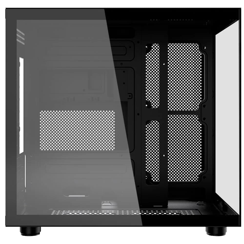 GABINETE GAMER KALKAN MIDGARD PRETO SEM FAN KLK00039