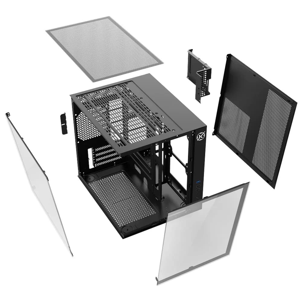GABINETE GAMER KALKAN MIDGARD PRETO SEM FAN KLK00039