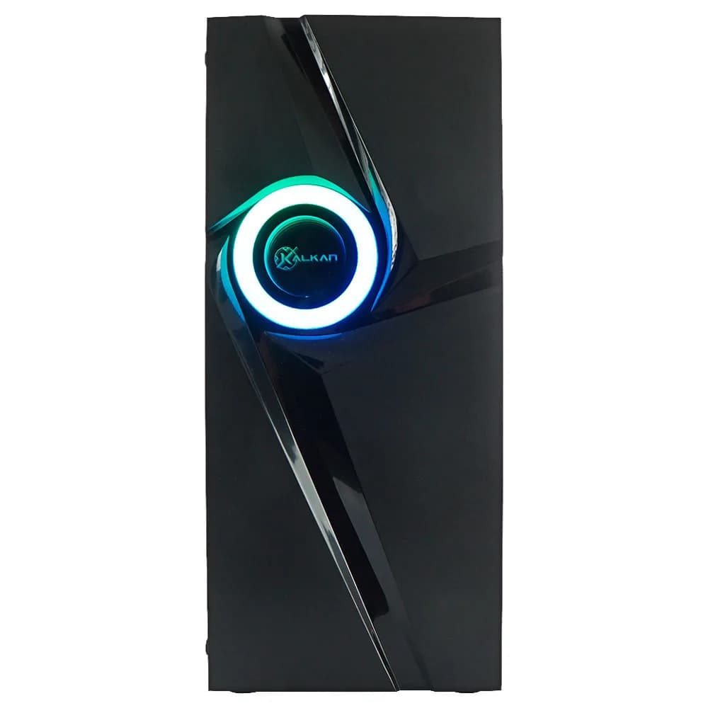 GABINETE GAMER KALKAN MUSPEL RGB PRETO SEM FAN KLK00035