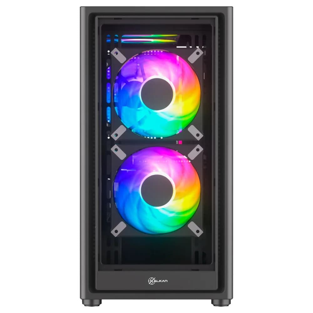GABINETE GAMER KALKAN VESIR PRETO SEM FAN KLK00083