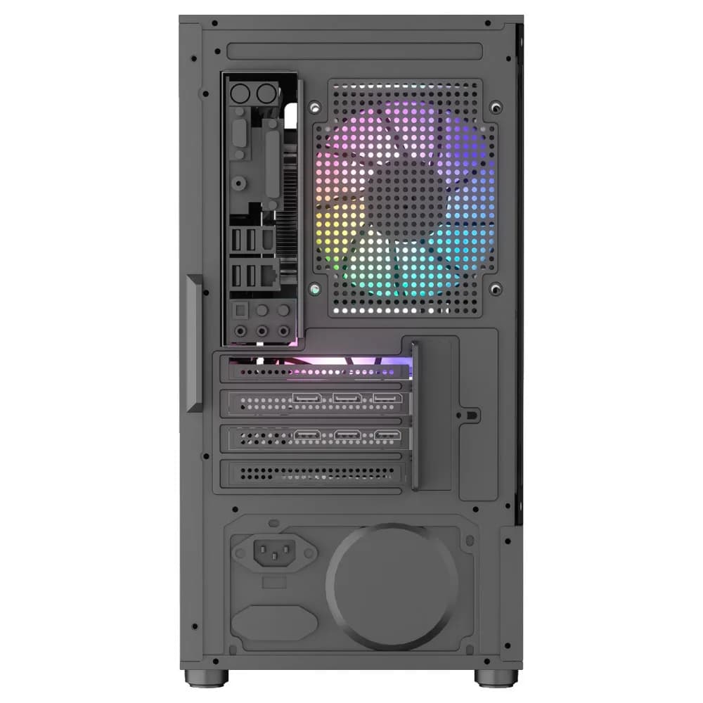 GABINETE GAMER KALKAN VESIR PRETO SEM FAN KLK00083
