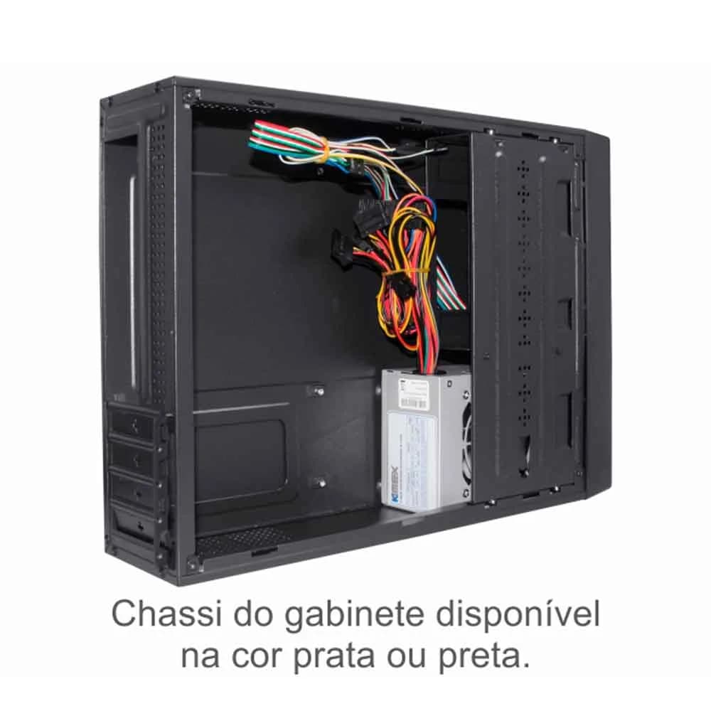 GABINETE K-MEX MATX GM07T7BN0C10B0X C/ FONTE 200W PTO 1 BAIA