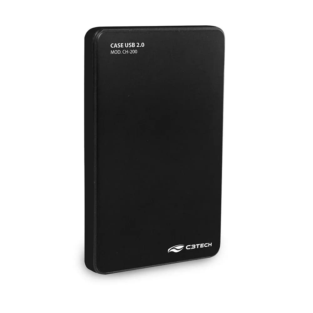 Gaveta p/ HDD EXT 2.5" C3Tech CH-200BK USB 2.0 Preta