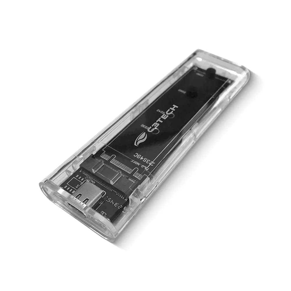 Gaveta para SSD Externo C3Tech M.2 SATA CH-M100 Transparente
