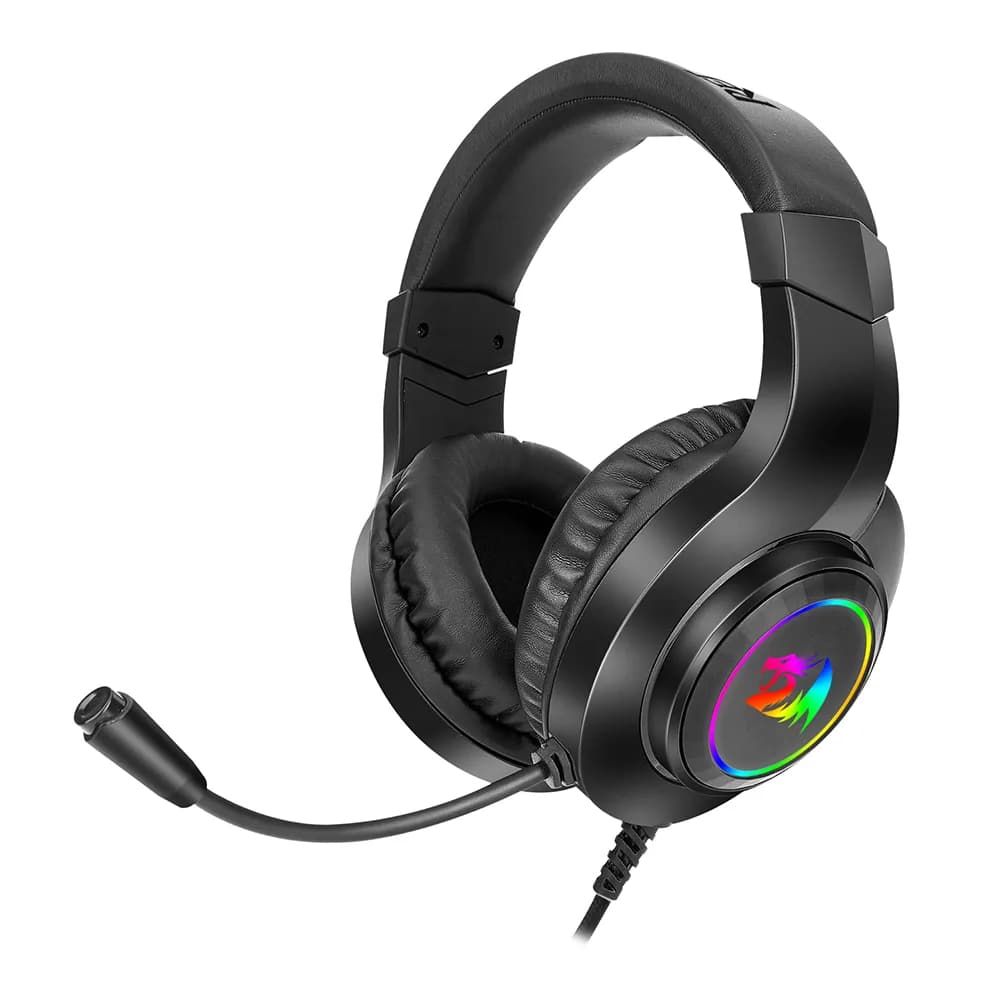 HEADSET GAMER REDRAGON HYLAS PRETO - H260RGB