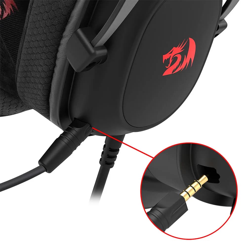 HEADSET GAMER REDRAGON ZEUS LITE PRETO H510-LT