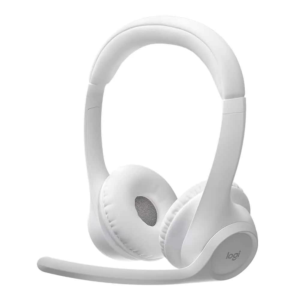 Headset Logitech Zone 300 S/Fio Bluetooth Branco - 981-001416