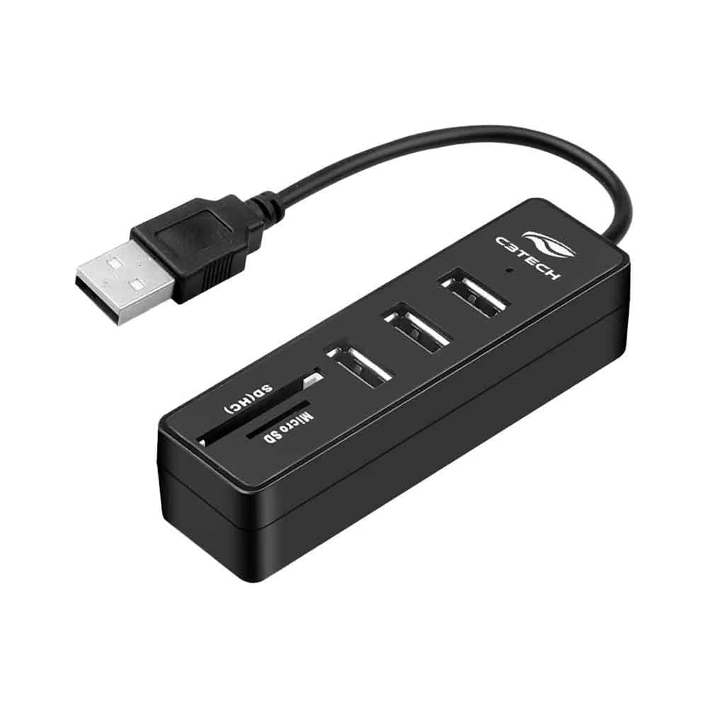 Hub USB C3Tech 2.0 5 Portas HU-L200BK