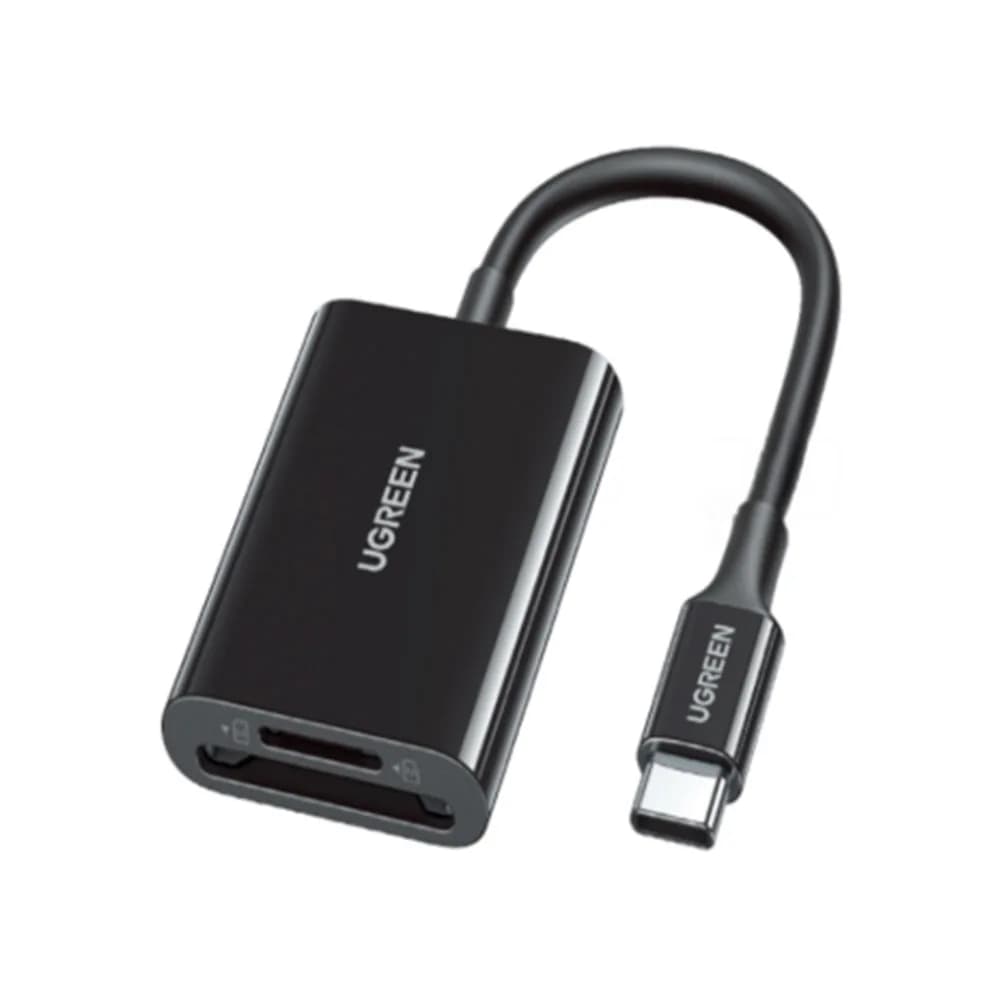 Leitor de Cartão Ugreen 2 em 1 com Entrada USB-C/SD/TF - CM265