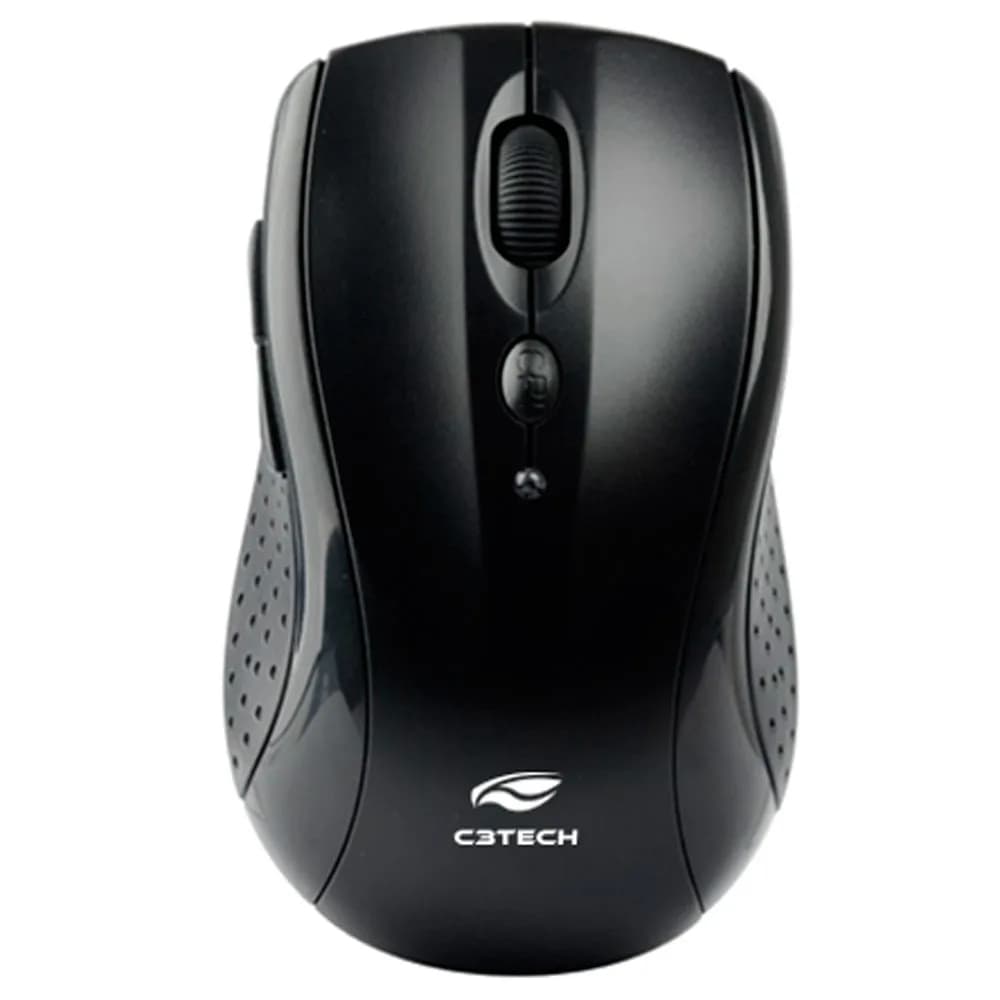 Mouse C3Tech M-W012BK V2 sem Fio Nano Receptor Preto