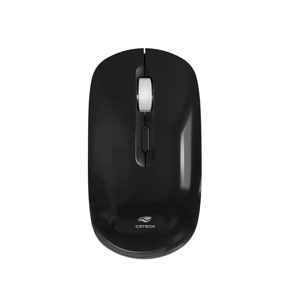 Mouse C3Tech sem Fio Recarregável M-W80BK Preto