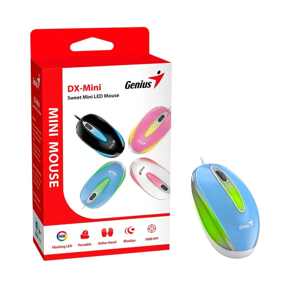 Mouse Genius DX-Mini Óptico USB Azul