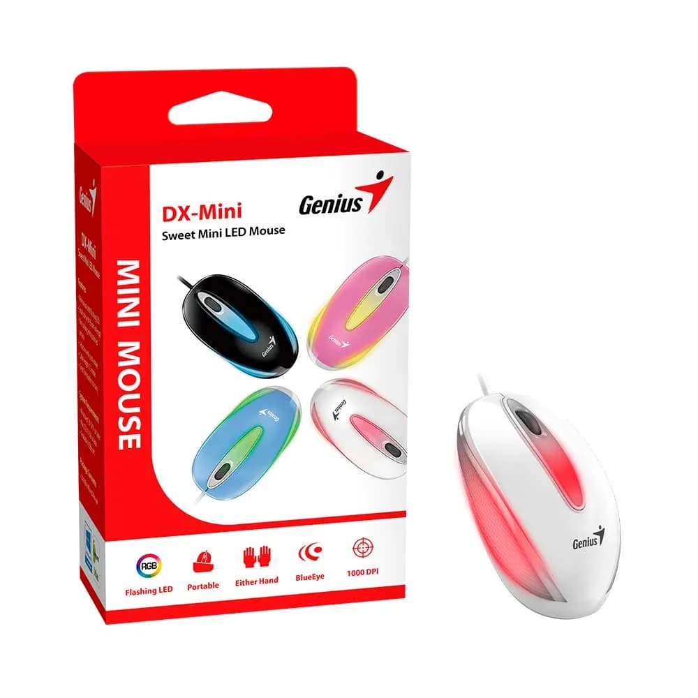 Mouse Genius DX-Mini Óptico USB Branco