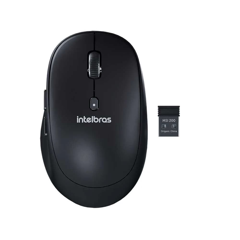 Mouse Intelbras MSI200 sem Fio Preto - 4291230