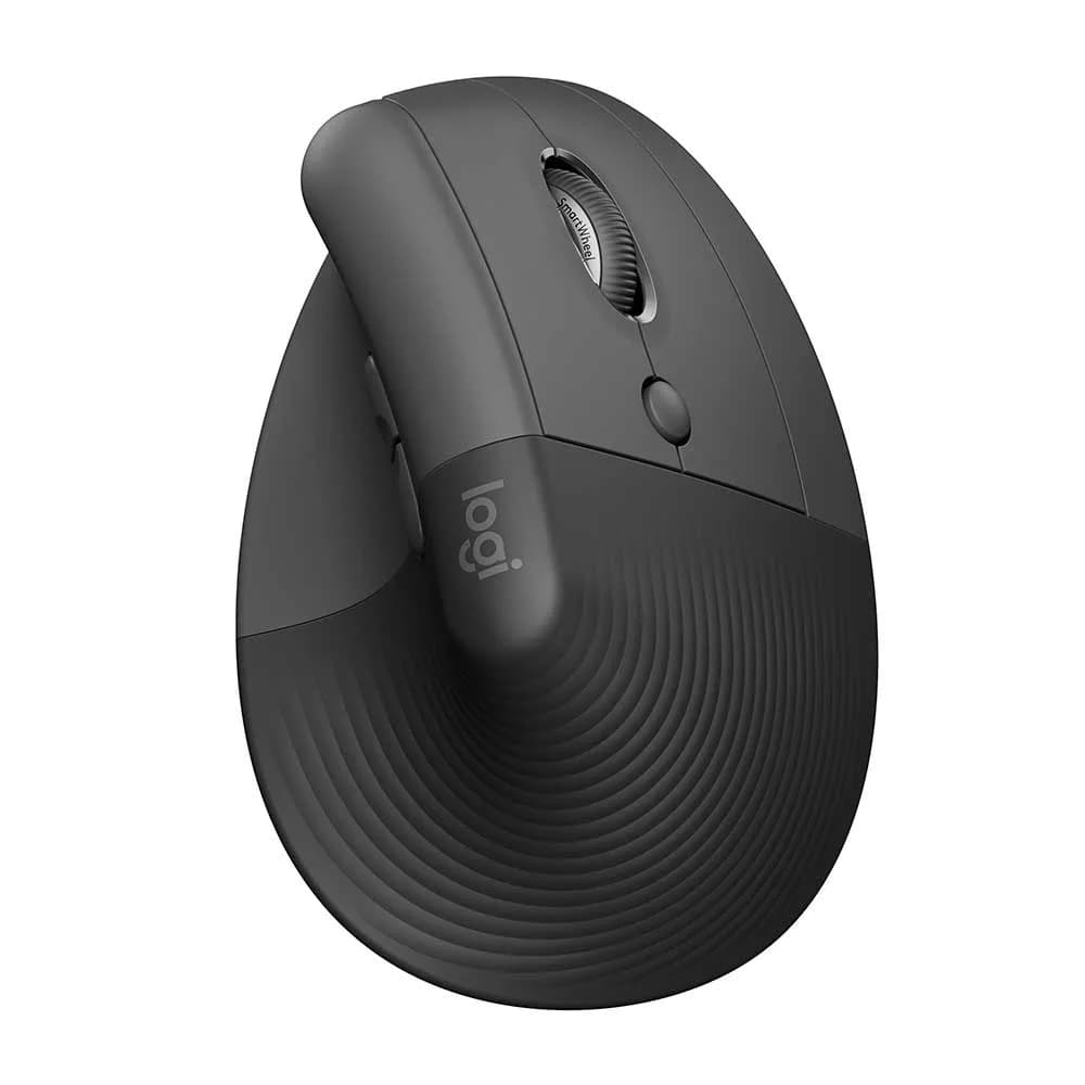 Mouse Logitech Ergonômico Vertical Lift sem Fio Grafite 910-006466