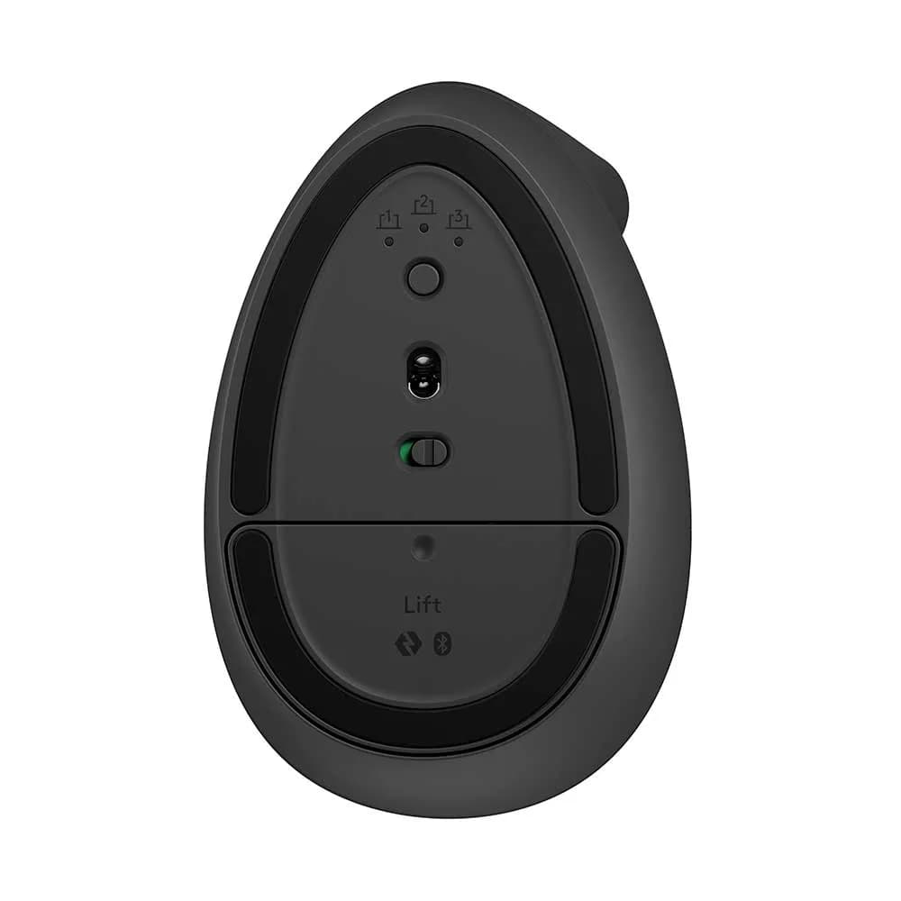 MOUSE LOGITECH ERGONOMICO VERTICAL LIFT SEM FIO GRAFITE 910-006466